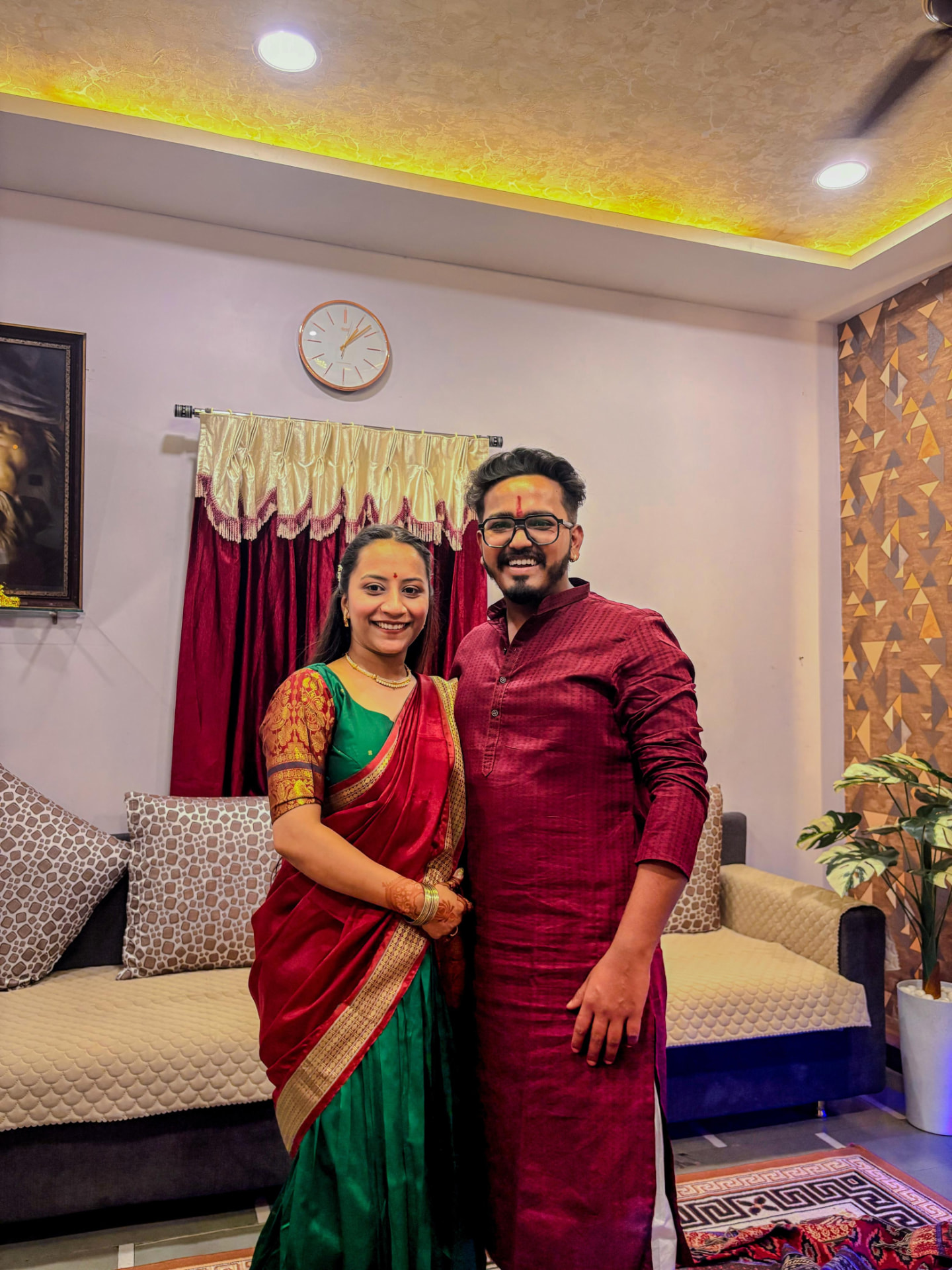 Chirayu and Urvashi together — memory 2
